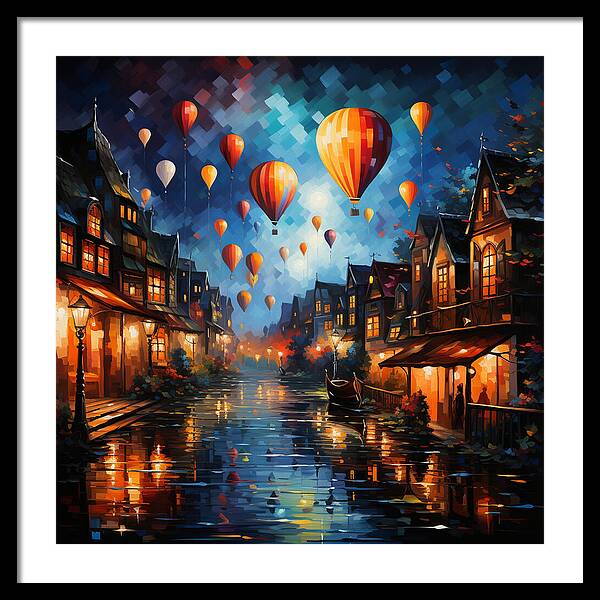 Nightfire Ascension - Framed Print