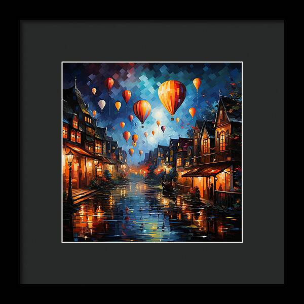 Nightfire Ascension - Framed Print