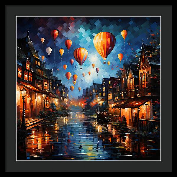 Nightfire Ascension - Framed Print