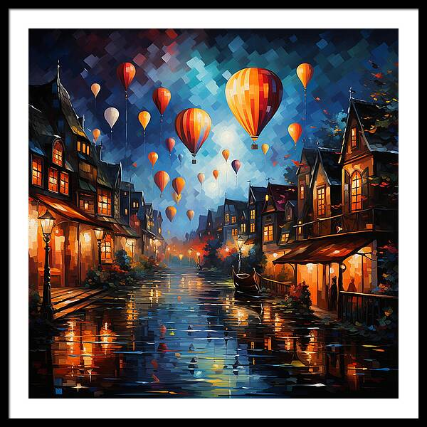 Nightfire Ascension - Framed Print