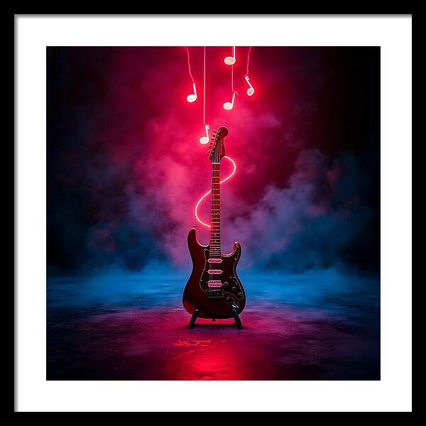 Notes of Fire - Framed Print