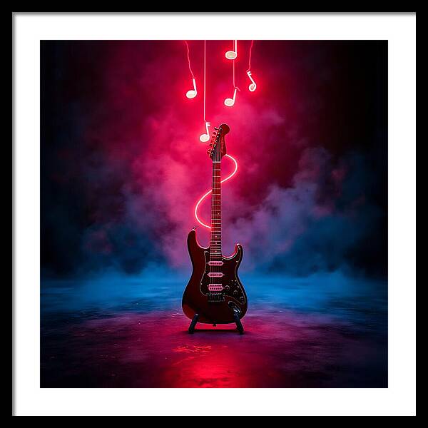 Notes of Fire - Framed Print