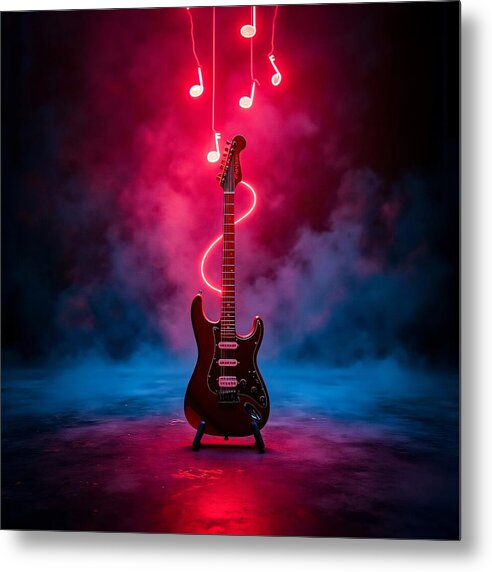 Notes of Fire - Metal Print
