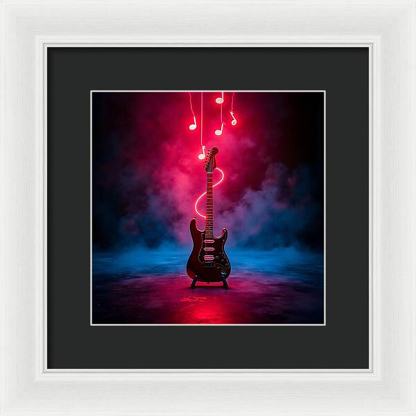 Notes of Fire - Framed Print