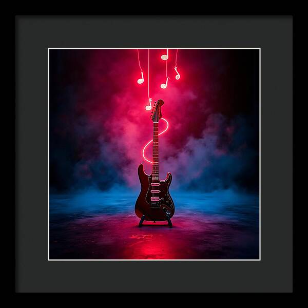 Notes of Fire - Framed Print