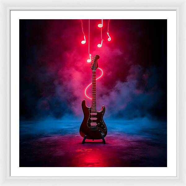 Notes of Fire - Framed Print