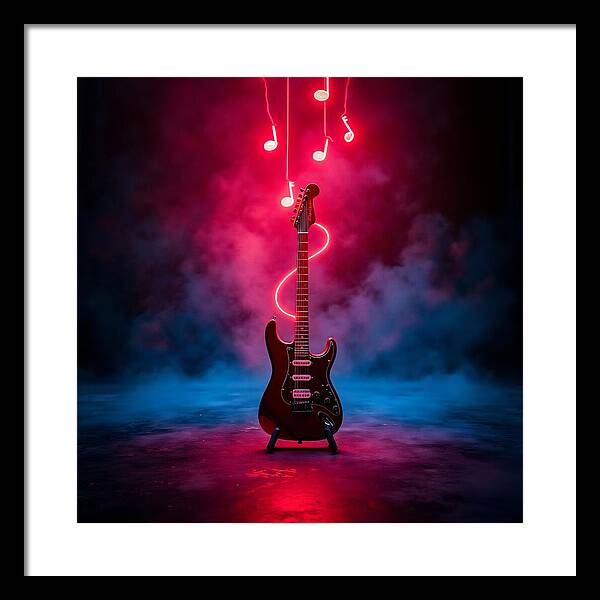 Notes of Fire - Framed Print