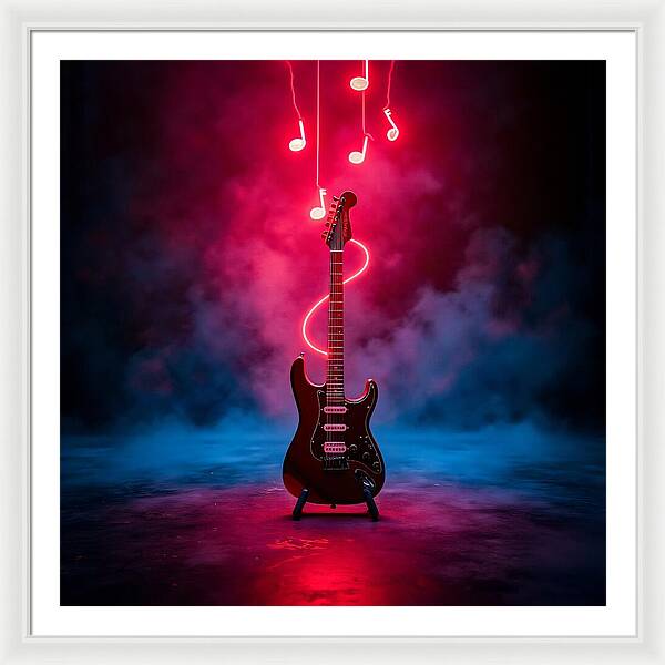 Notes of Fire - Framed Print