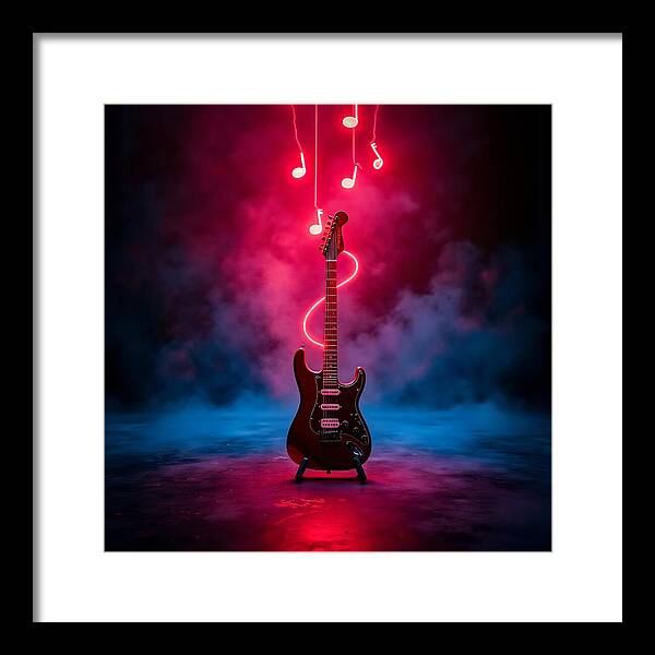 Notes of Fire - Framed Print