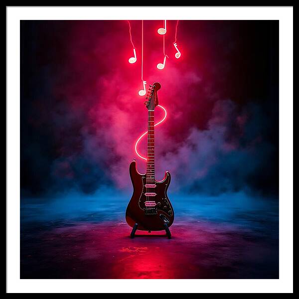 Notes of Fire - Framed Print