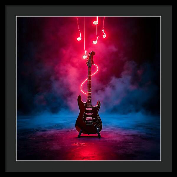 Notes of Fire - Framed Print