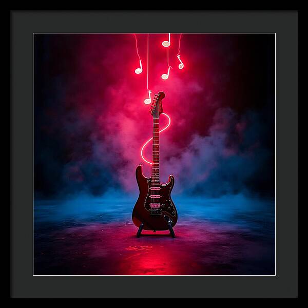 Notes of Fire - Framed Print