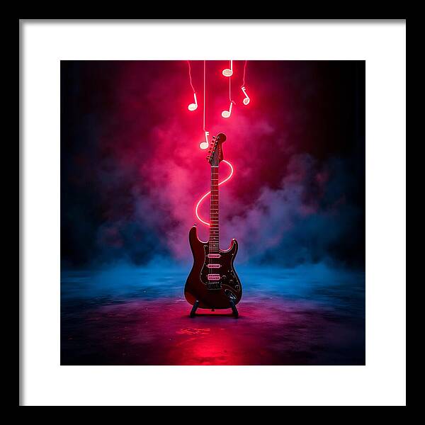 Notes of Fire - Framed Print