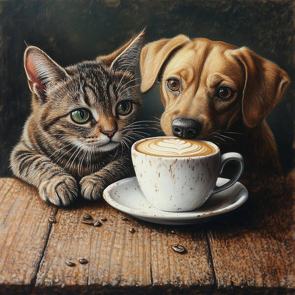 Paws and Perks - Art Print