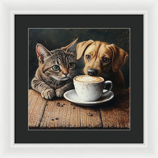 Paws and Perks - Framed Print