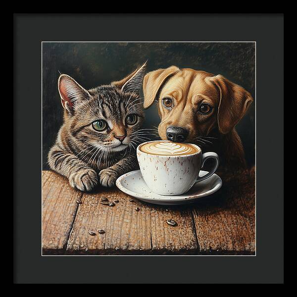 Paws and Perks - Framed Print