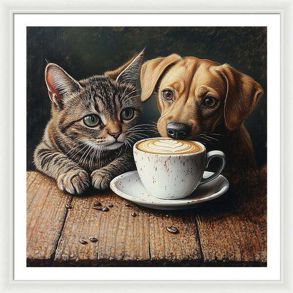 Paws and Perks - Framed Print