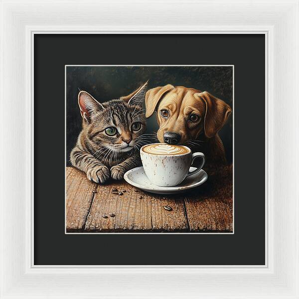 Paws and Perks - Framed Print