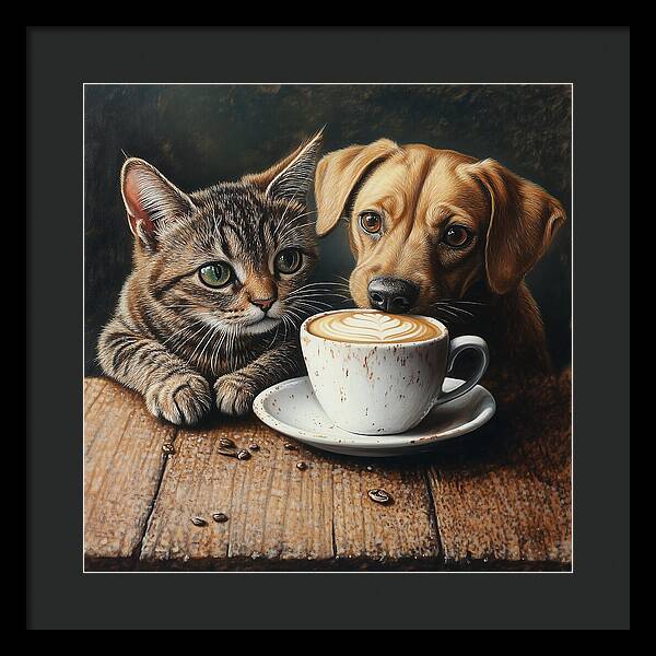 Paws and Perks - Framed Print