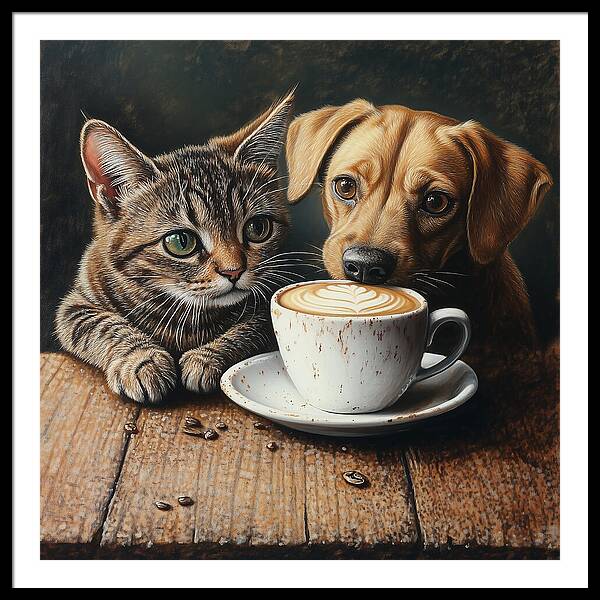 Paws and Perks - Framed Print