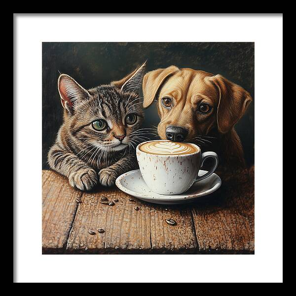Paws and Perks - Framed Print