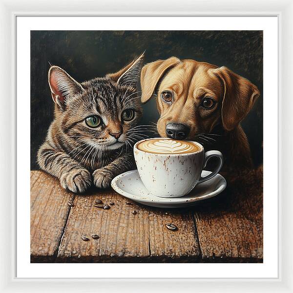 Paws and Perks - Framed Print