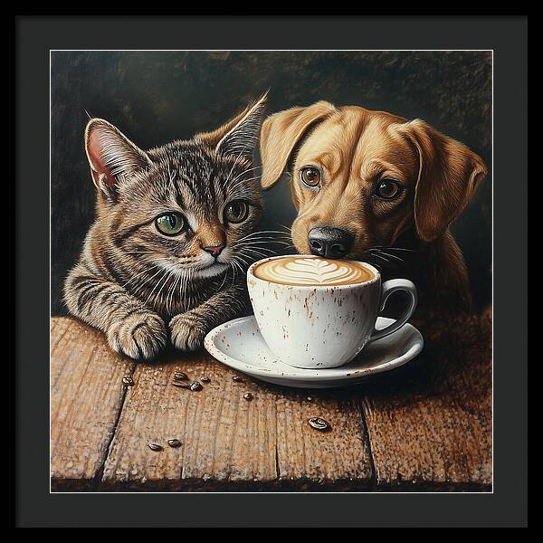 Paws and Perks - Framed Print