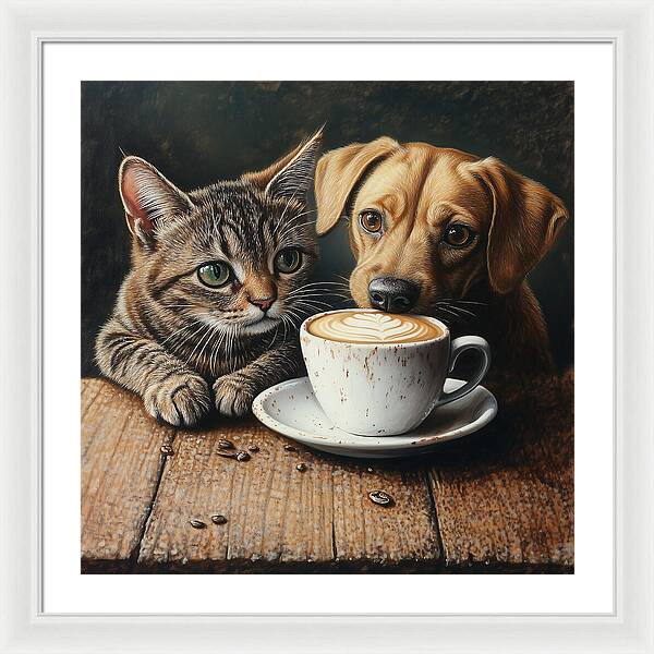 Paws and Perks - Framed Print