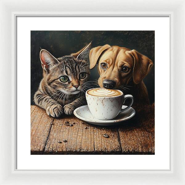 Paws and Perks - Framed Print