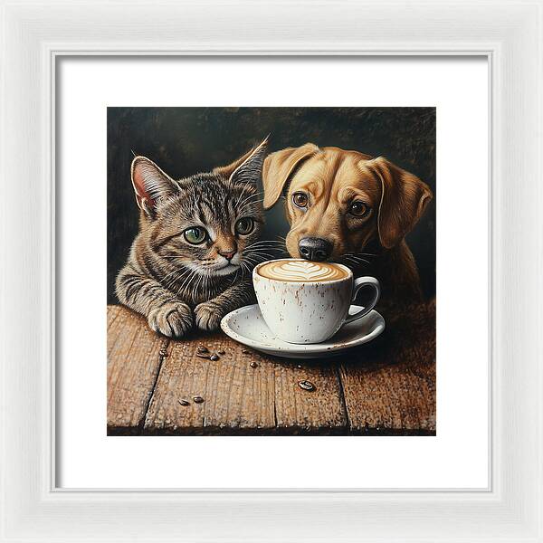 Paws and Perks - Framed Print
