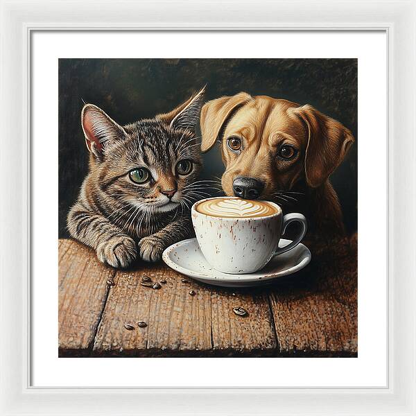 Paws and Perks - Framed Print