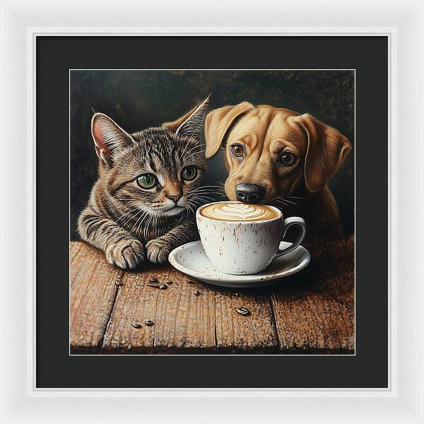 Paws and Perks - Framed Print