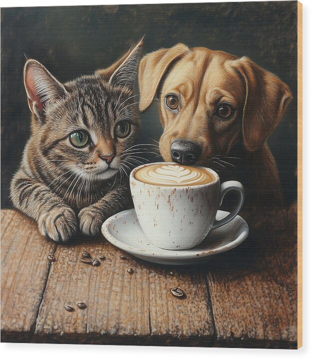Paws and Perks - Wood Print