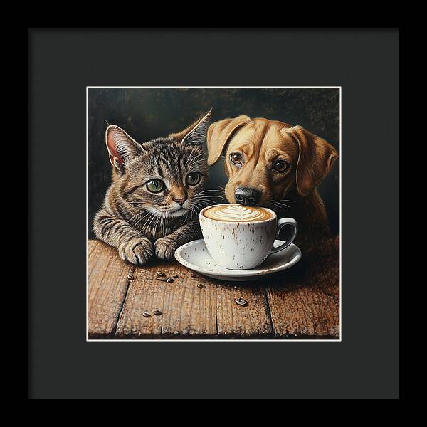 Paws and Perks - Framed Print