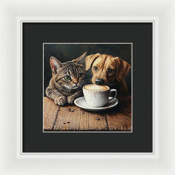 Paws and Perks - Framed Print
