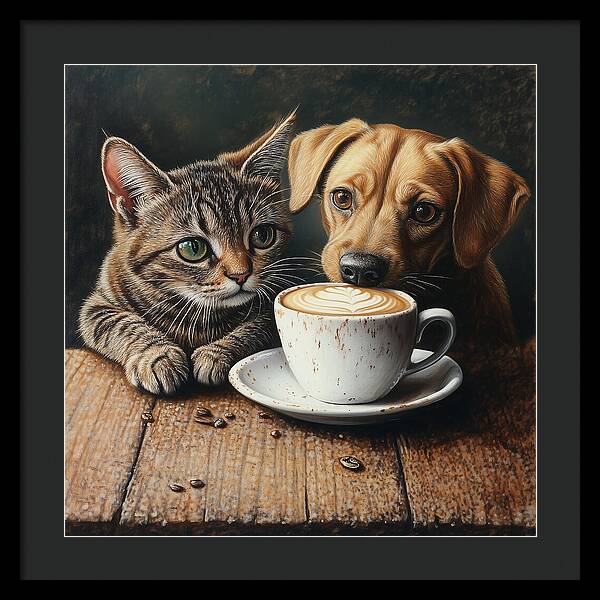 Paws and Perks - Framed Print