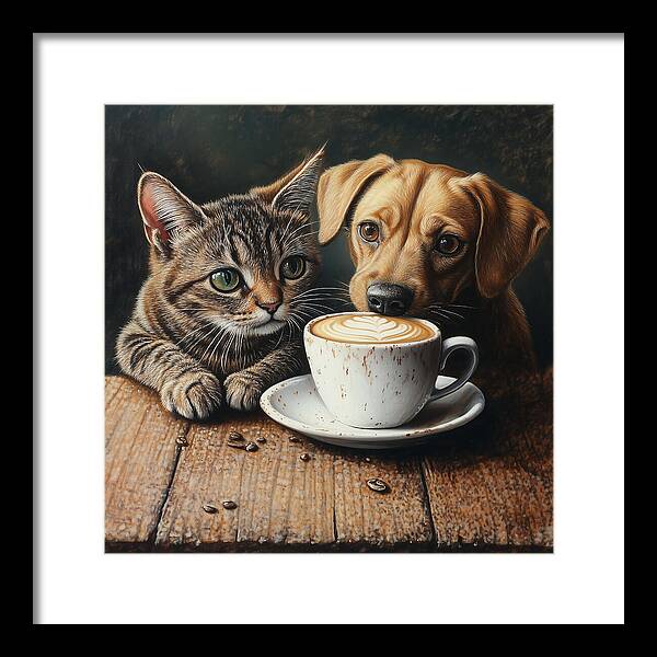 Paws and Perks - Framed Print
