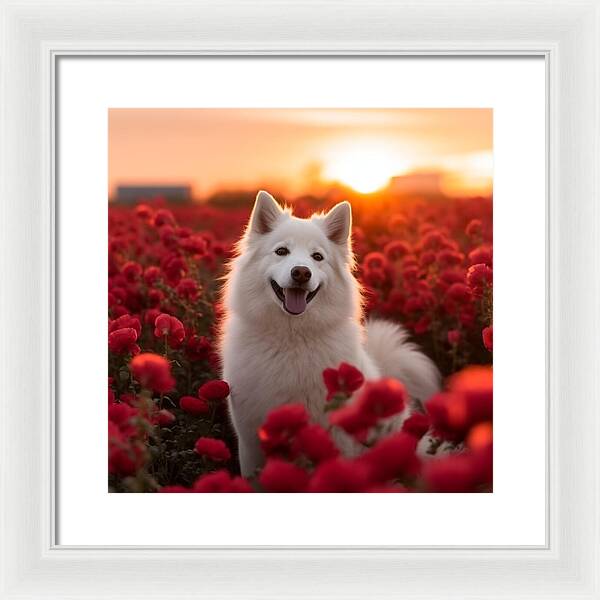 Petals and Paws - Framed Print