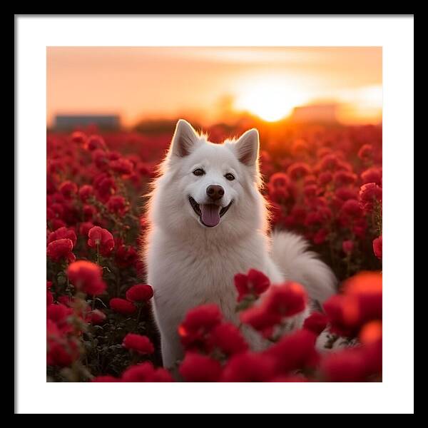 Petals and Paws - Framed Print