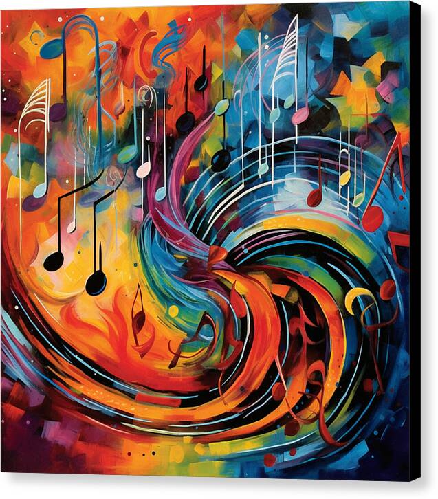 Prismatic Notes - Canvas Print