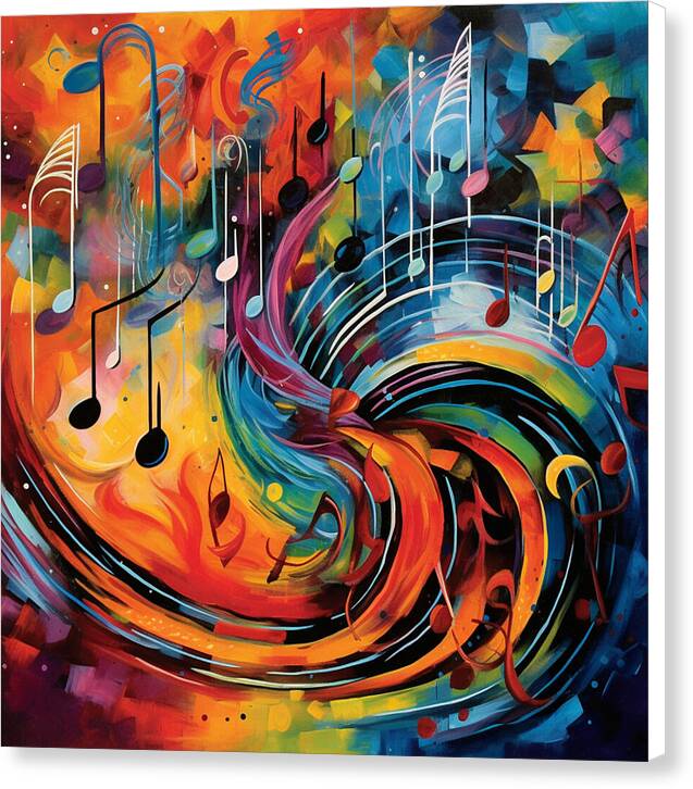 Prismatic Notes - Canvas Print