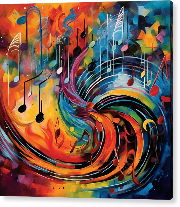 Prismatic Notes - Acrylic Print