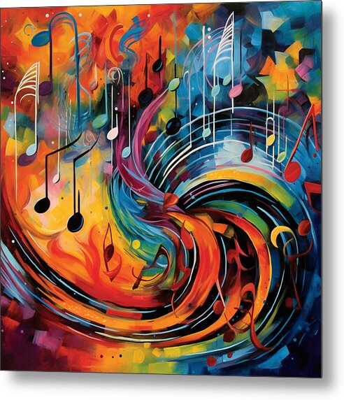 Prismatic Notes - Metal Print