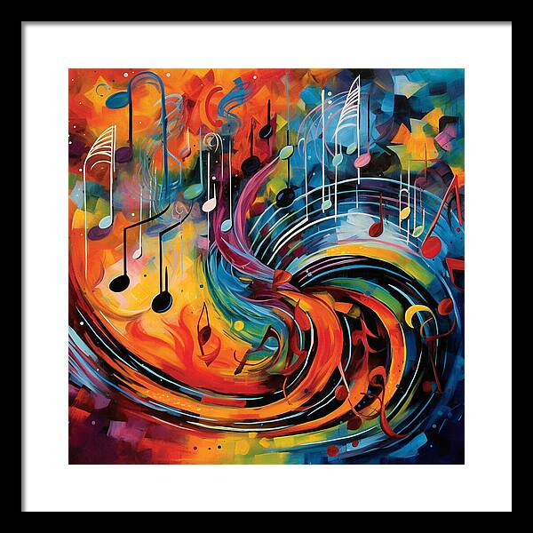 Prismatic Notes - Framed Print