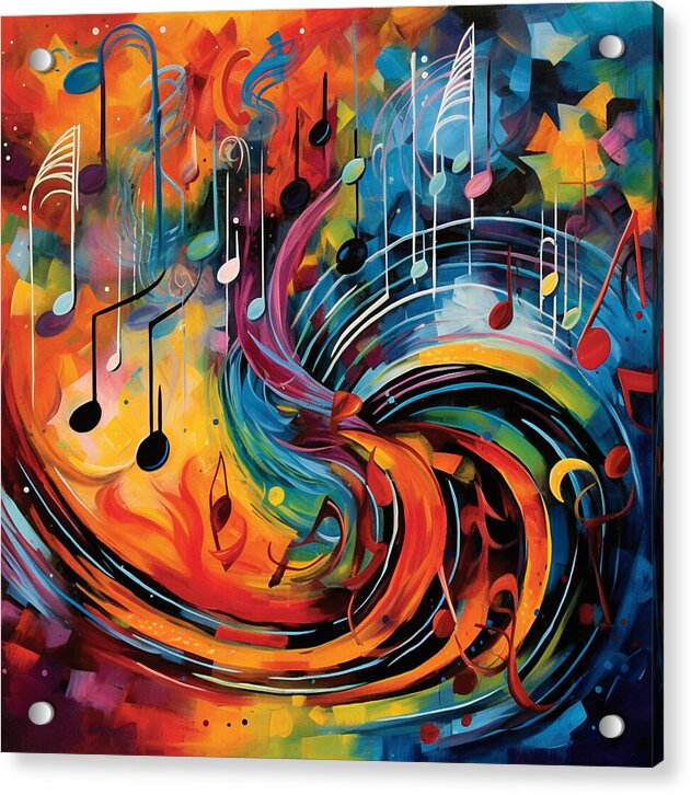 Prismatic Notes - Acrylic Print