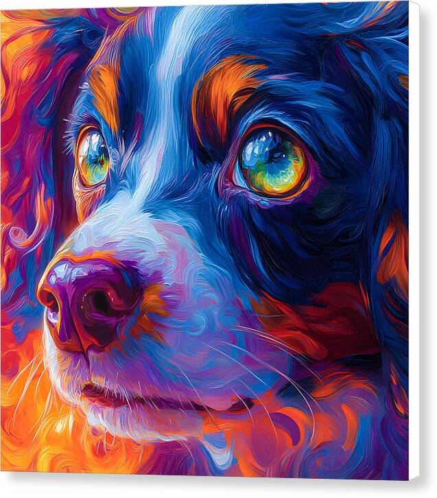 Prismatic Pup - Canvas Print