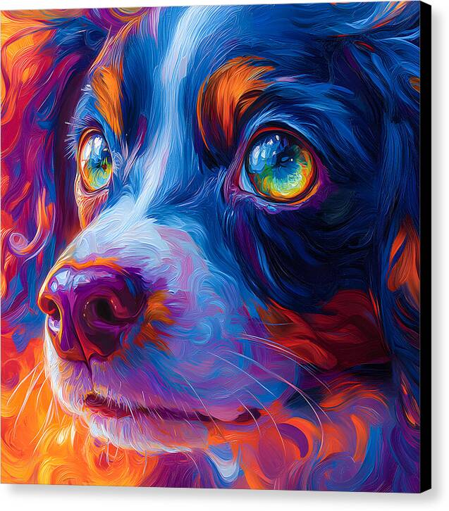 Prismatic Pup - Canvas Print