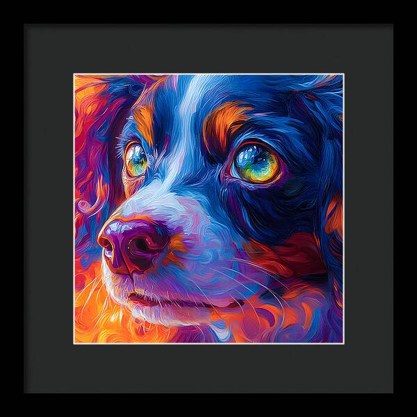 Prismatic Pup - Framed Print