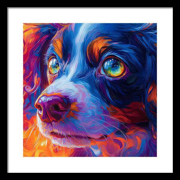 Prismatic Pup - Framed Print