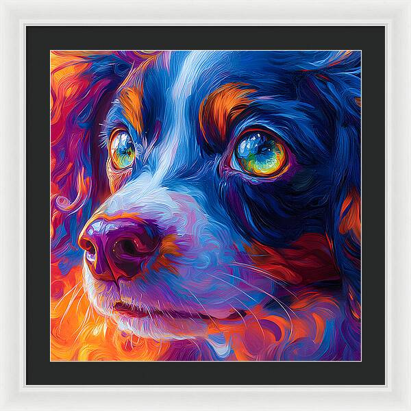 Prismatic Pup - Framed Print